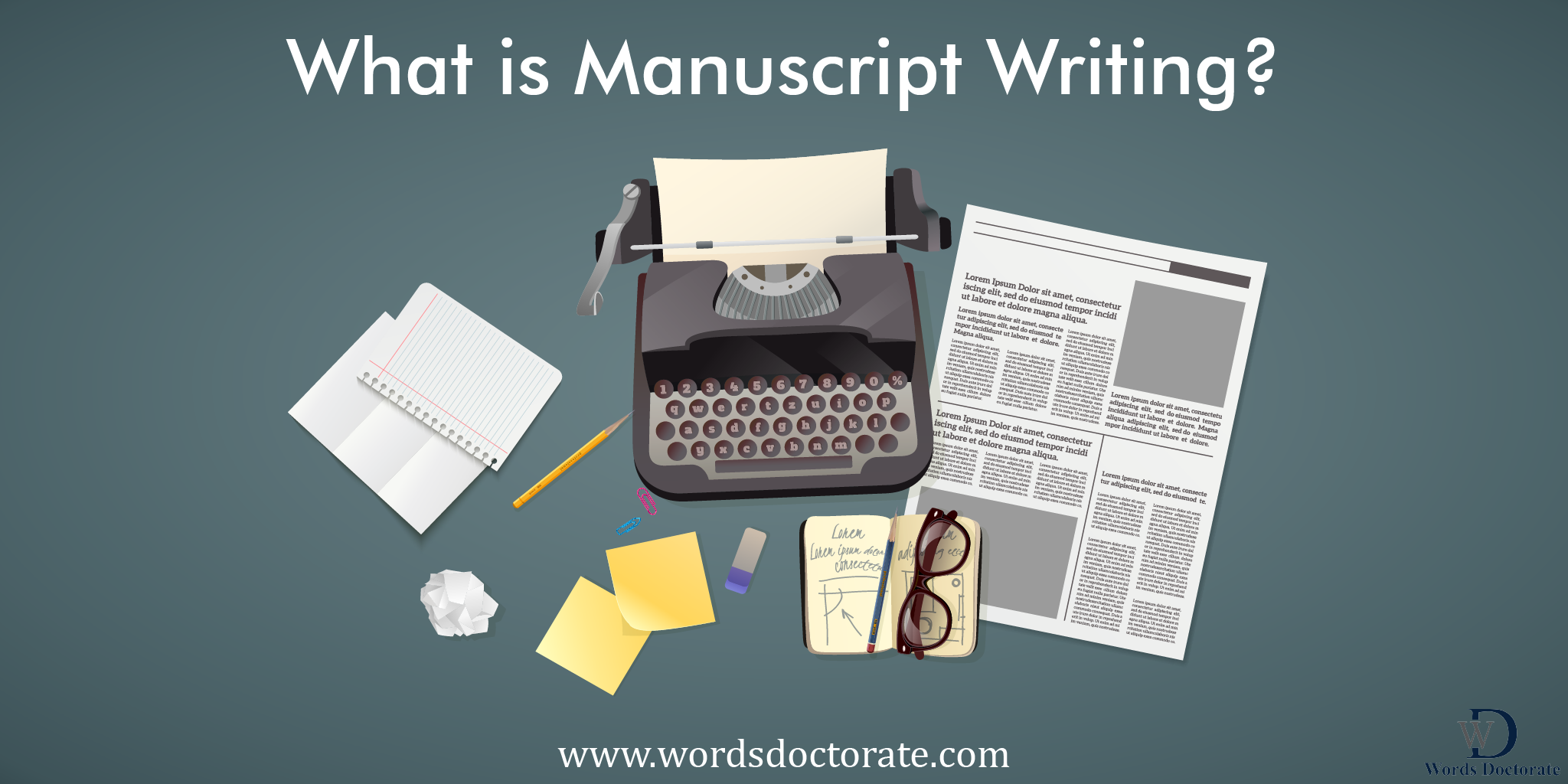 what is manuscript writing in research